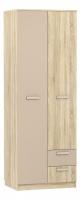 Акварель НМ 014.07 М Шкаф для одежды с ящиками Капучино/Дуб сонома, Дуб Сонома фото Акварель НМ 014.07 М Шкаф для одежды с ящиками Капучино/Дуб сонома, Дуб Сонома. Фото №1