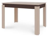 Гермес 2 Стол обеденный Дуб млечный/венге фото Гермес 2 Стол обеденный Дуб млечный/венге. Фото №1
