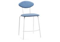 Барный стул Коумо катания дасти блю / белый матовый фото Барный стул Коумо катания дасти блю / белый матовый. Фото №1