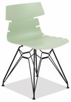 Стул HANSEN (mod. 622N) пластик/металл, 51х47х80 см, высота до сиденья 45 см, фисташковый/черный (поставляется по 4 шт). Фото №1