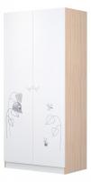 Шкаф платяной Polini kids French 1230 Amis, белый фото Шкаф платяной Polini kids French 1230 Amis, белый. Фото №1