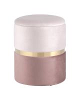 Пуф Кэрри с ящиком велюр розовый. Фото №1