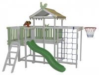 Комплекс игровой ДК5Б, бирюзовый, серый. Фото №1