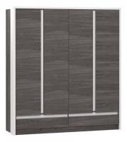 Шкаф комбинированный Virginia НМ 011.51, Белый Скандинавский/Ясень Анкор темный фото Шкаф комбинированный Virginia НМ 011.51, Белый Скандинавский/Ясень Анкор темный. Фото №1