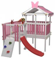Комплекс игровой ДК8Р, розовый, серый фото Комплекс игровой ДК8Р, розовый, серый. Фото №1