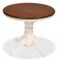 Стол NAVARRESE (mod. E-R36R+12AV NMO-2A) дерево гевея/мдф, 90+30х76см, rustic oak+cream (дуб+кремовый) фото Стол NAVARRESE (mod. E-R36R+12AV NMO-2A) дерево гевея/мдф, 90+30х76см, rustic oak+cream (дуб+кремовый). Фото №1