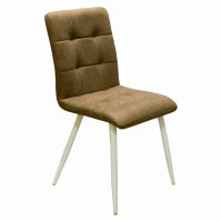 Стул Доби (Каркас (белый 9016 матовый) тк. коллекции Safari коричневый 021) фото Стул Доби (Каркас (белый 9016 матовый) тк. коллекции Safari коричневый 021). Фото №1