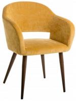 Кресло Oscar Жёлт/Тёмный Орех фото Кресло Oscar Жёлт/Тёмный Орех. Фото №1