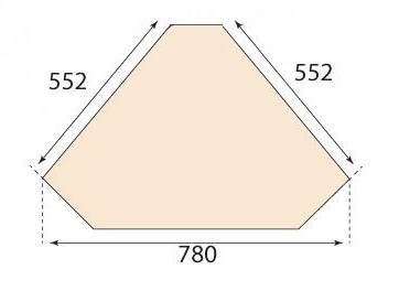 Шкаф с витриной (угловой) Ноктюрн ГМ 5268 С (зеркало). Фото №2