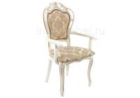 Стул деревянный Bronte молочный / патина. Фото №1