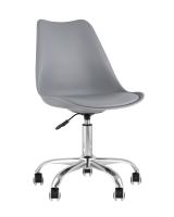 Стул офисный BLOK NEW пластиковый серый. Фото №1