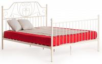 Кровать ERIC Wood slat base металл, 160*200 см (Queen bed), Белый (butter white) фото Кровать ERIC Wood slat base металл, 160*200 см (Queen bed), Белый (butter white). Фото №1