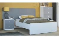 Кровать на каркасе двуспальная Силуэт (1600 х 2000) белый фото Кровать на каркасе двуспальная Силуэт (1600 х 2000) белый. Фото №1