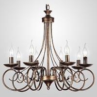 Подвесная люстра Eurosvet Provence 22404/8 черный с золотом фото Подвесная люстра Eurosvet Provence 22404/8 черный с золотом. Фото №1