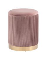 Пуф Шарлотта с ящиком велюр розовый. Фото №1