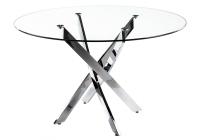 Стол стеклянный Komo 110 Chrome фото Стол стеклянный Komo 110 Chrome. Фото №1