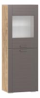 Шкаф комбинированный  Livorno  НМ 011.49-01, Софт Графит, Дуб Бунратти фото Шкаф комбинированный  Livorno  НМ 011.49-01, Софт Графит, Дуб Бунратти. Фото №1