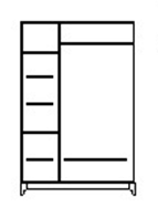 Шкаф для одежды Сабрина ММ-302-01/03 (с зеркалом). Фото №3