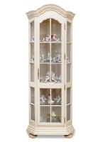 Шкаф с витриной (угловой) Ноктюрн ГМ 5268 С (зеркало). Фото №1