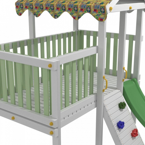 Комплекс игровой ДК7Б, бирюзовый, серый. Фото №6