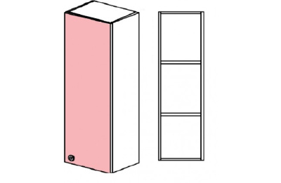 Шкаф навесной узкий высокий Силуэт фото Шкаф навесной узкий высокий Силуэт. Фото №4