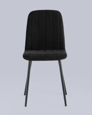 Стул Easy велюр черный фото Стул Easy велюр черный. Фото №5