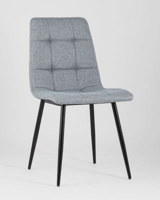 Стул Вольт рогожка серо-голубой. Фото