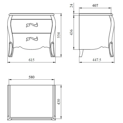 Тумба прикроватная Тэсоро ГМ 6382. Фото