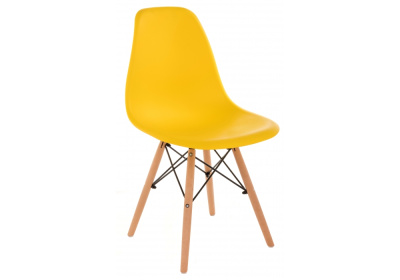 Стул деревянный Eames PC-015 желтый. Фото №2