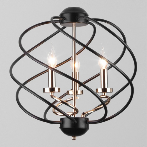 Подвесная люстра Eurosvet Sorrel 60105/3 черный. Фото №1