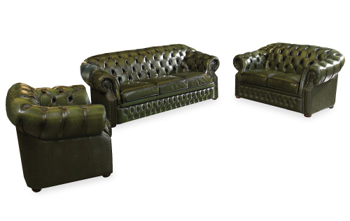 Диван B-128 (3-х местный) зеленый. Фото №7