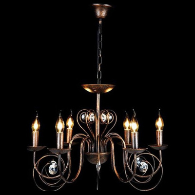 Подвесная люстра Eurosvet Tomas 60018/6 черный с золотом фото Подвесная люстра Eurosvet Tomas 60018/6 черный с золотом. Фото №2