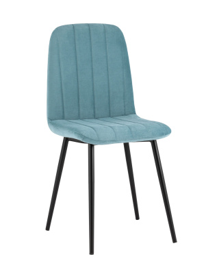 Стул Easy велюр пыльно-голубой фото Стул Easy велюр пыльно-голубой. Фото №2