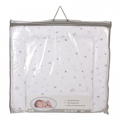 Матрас пеленальный Polini kids French Teddy, белый. Фото №5