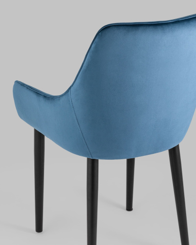 Стул Джоан велюр пыльно-синий. Фото №8