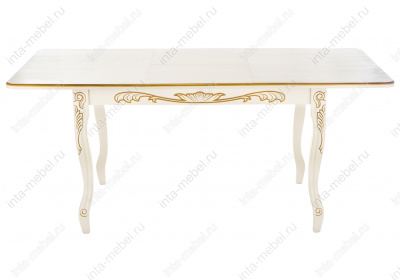 Стол деревянный Мауро патина золото. Фото