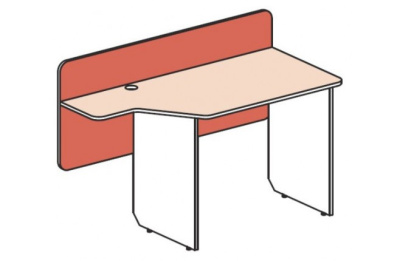 Стол с задней стенкой Силуэт. Фото