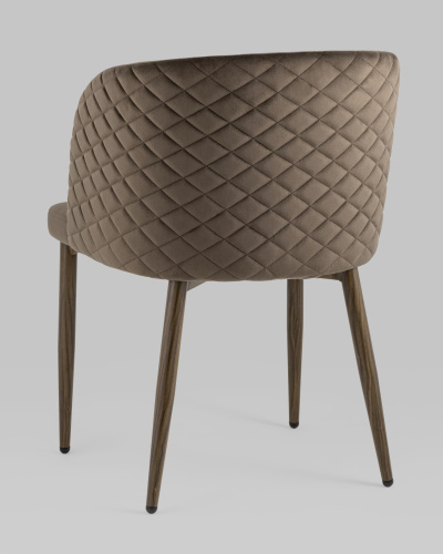 Стул Оскар велюр коричневый. Фото №7