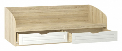 Оливия НМ 008.63 М1 Кровать Белое дерево, Дуб Сонома фото Оливия НМ 008.63 М1 Кровать Белое дерево, Дуб Сонома. Фото №2