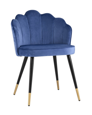 Стул Камилла велюр королевский синий. Фото
