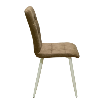 Стул Доби (Каркас (белый 9016 матовый) тк. коллекции Safari коричневый 021) фото Стул Доби (Каркас (белый 9016 матовый) тк. коллекции Safari коричневый 021). Фото №3