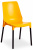 Стул GENIUS (mod 75)   металл/пластик, 46x56x84cм, желтый/черные ножки. Фото №1