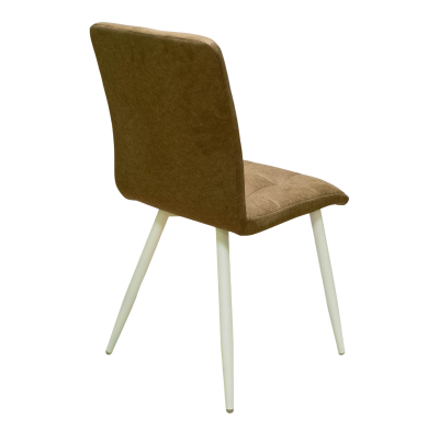 Стул Доби (Каркас (белый 9016 матовый) тк. коллекции Safari коричневый 021) фото Стул Доби (Каркас (белый 9016 матовый) тк. коллекции Safari коричневый 021). Фото №4