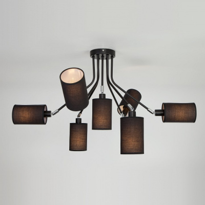 Потолочная люстра Eurosvet Duetto 70072/7 черный. Фото №2