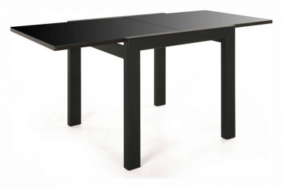 Стол Джокер-Бизнес 800*800(1600)*750 (Венге/стекло черный янтарь) фото Стол Джокер-Бизнес 800*800(1600)*750 (Венге/стекло черный янтарь). Фото №2