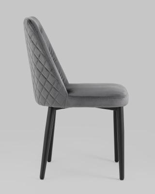 Стул Эмма велюр серый. Фото