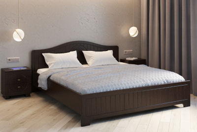 кровать 2000*1800 Монблан МБ-604К с ламелями и комплектом опор орех шоколадный фото кровать 2000*1800 Монблан МБ-604К с ламелями и комплектом опор орех шоколадный. Фото №2