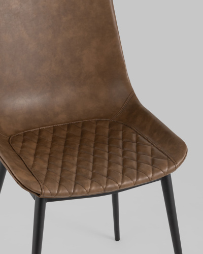 Стул TEXAS экокожа коричневый. Фото №9