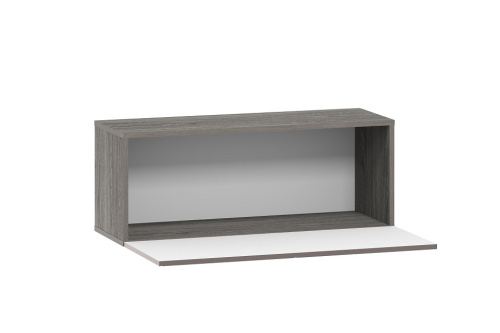 Шкаф навесной Summit НМ 014.21-01 (открывание вниз) , Софт Графит, Ясень Анкор темный фото Шкаф навесной Summit НМ 014.21-01 (открывание вниз) , Софт Графит, Ясень Анкор темный. Фото №2