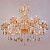 Подвесная люстра Eurosvet Albertina 124/10+5 Strotskis